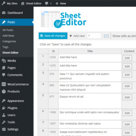 WP Sheet Editor (Premium) 2.25.17