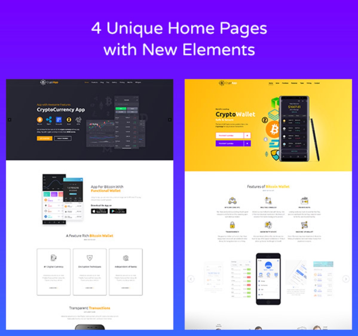 Download CryptApp – Landing Page WordPress Theme 2.5 - GetMyThemes